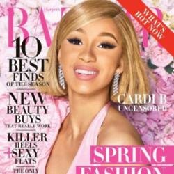 Cardi B covers Harper's Bazaar magazine 