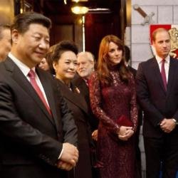 China's president Xi Jinping, Madame Peng Liyuan, Duke and Duchess of Cambridge