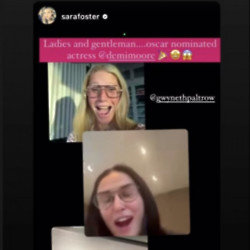 Demi Moore celebrated her first-ever Oscar nomination with a video call to actress Gwyneth Paltrow