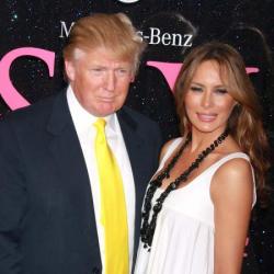 Donald Trimp and wife Melania Trump