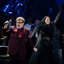 Dua Lipa brought out special guest Sir Elton John at her one-off Royal Albert Hall concert