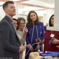 Duchess Catherine at the Royal College of Obstetricians and Gynaecologists (c) Kensington Palace/ Twitter