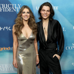 Elizabeth Hurley was directed by her son Damon in the new movie Strictly Confidential