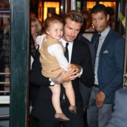 David Beckham and his daughter Harper