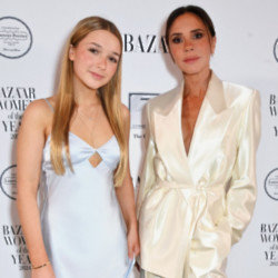 Harper and Victoria Beckham at the Women of the Year awards