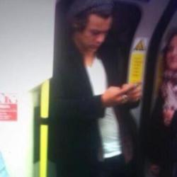 Harry Styles on the tube
