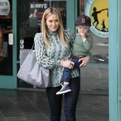 Hilary Duff and son Luca