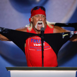 Hulk Hogan ripped his shirt off on stage at the Republican National Convention