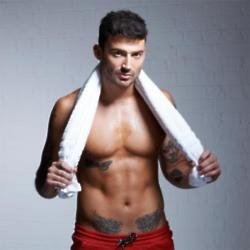 Jake Quickenden posing for Holland and Barrett