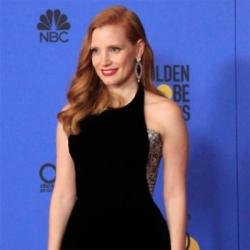 Jessica Chastain at the Golden Globes