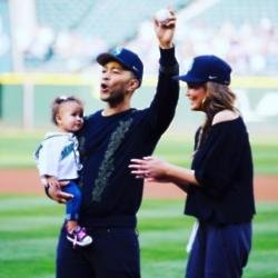 John Legend, Chrissy Teigen, and Luna, via Instagram (c)