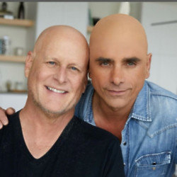 John Stamos decided to cheer Dave Coulier up by visiting him in a bald cap