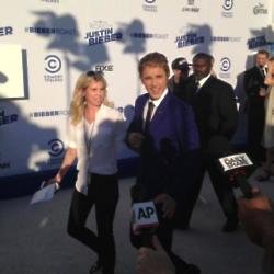 Justin Bieber arriving for Comedy Central Roast