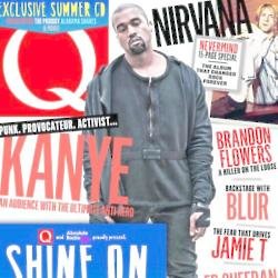 Kanye West on Q cover