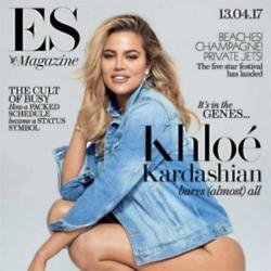 Khloe Kardashian on the cover of ES magazine