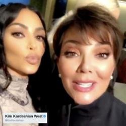 Kim Kardashian West and Kris Jenner via Twitter (c)