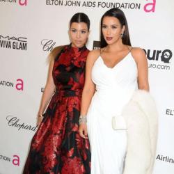 Kim and Kourtney Kardashian