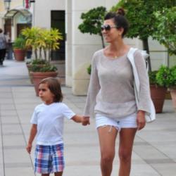 Kourtney Kardashian with Mason