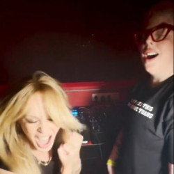 Kylie Minogue and The Blessed Madonna premiered their new track at an Ibiza club