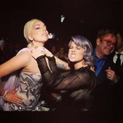 Lady Gaga and Kelly Osbourne