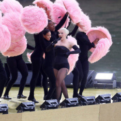 Lady Gaga performed during the opening ceremony