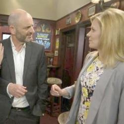 Leanne Battersby comes face to face with former client Dan Jones