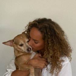 Leona Lewis is mourning the loss of her dog Forrest