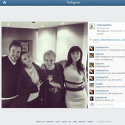 Lindsay Lohan with Simon Le Bon, Nick Rhodes and younger sister Ali
