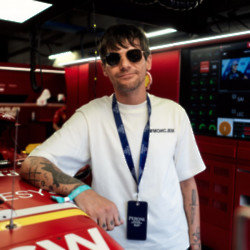 Louis Tomlinson attends the Monza Grand Prix with Peroni Nastro Azzurro 0.0%