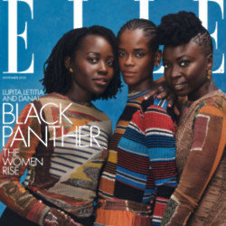 Lupita Nyong'o, Letitia Wright and Danai Gurira cover ELLE UK (c) Shaniqwa Jarvis/ ELLE UK