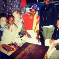 Madonna and family in Africa (c) Instagram