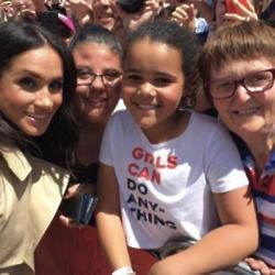 Meghan Markle with Sethunya Gibbons and family