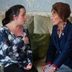 Natalie Cassidy as Sonia Fowler and June Brown as Dot Branning 