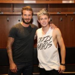 Niall Horan and David Beckham