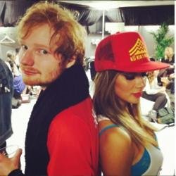 Nicole Scherzinger with Ed Sheeran (c) Instagram
