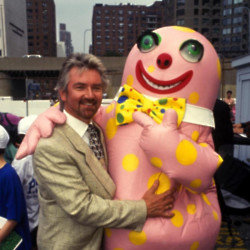 Noel Edmonds and Mr Blobby appeared on television together in the 1990s