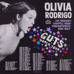 Olivia Rodrigo has announced a ‘Guts’ world tour to support her second album of the same name – but fans will need to pre-register for tickets