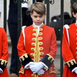 Prince George is one of eight Page Boys for the King and Queen