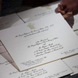 Prince Harry and Meghan Markle's wedding invitations