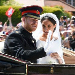 Duke and Duchess of Sussex on their wedding day