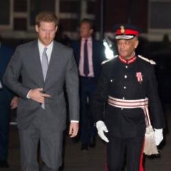 Prince Harry attends the London Fire Brigade's Carol Service