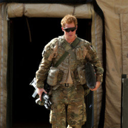 Prince Harry in the Army in 2013