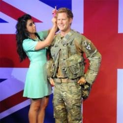 Prince Harry's new wax model