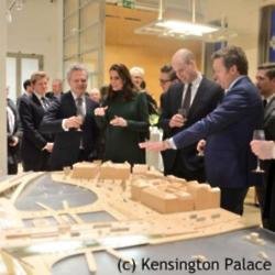 Prince William and Duchess Catherine at ArkDes