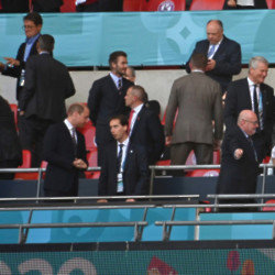 Prince William in VIP box at Wembley