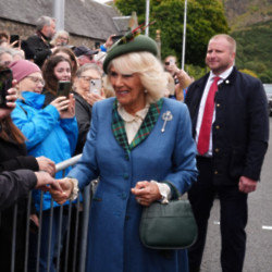 Queen Camilla wore the Diamond Thistle Brooch from Queen Elizabeth’s jewellery collection as she joined King Charles at Scottish Parliament’s 25th  anniversary