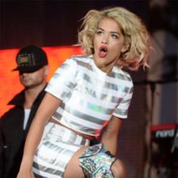 Rita Ora performing at V Festival