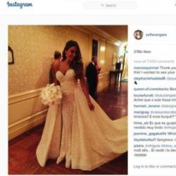 Sofia Vergara at her wedding (c) Instagram