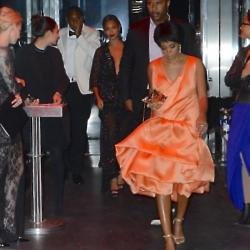 Solange Knowles, Jay Z and Beyoncé  leaving the Met Gala after-party