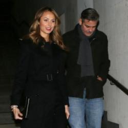 Stacy Keibler and George Clooney